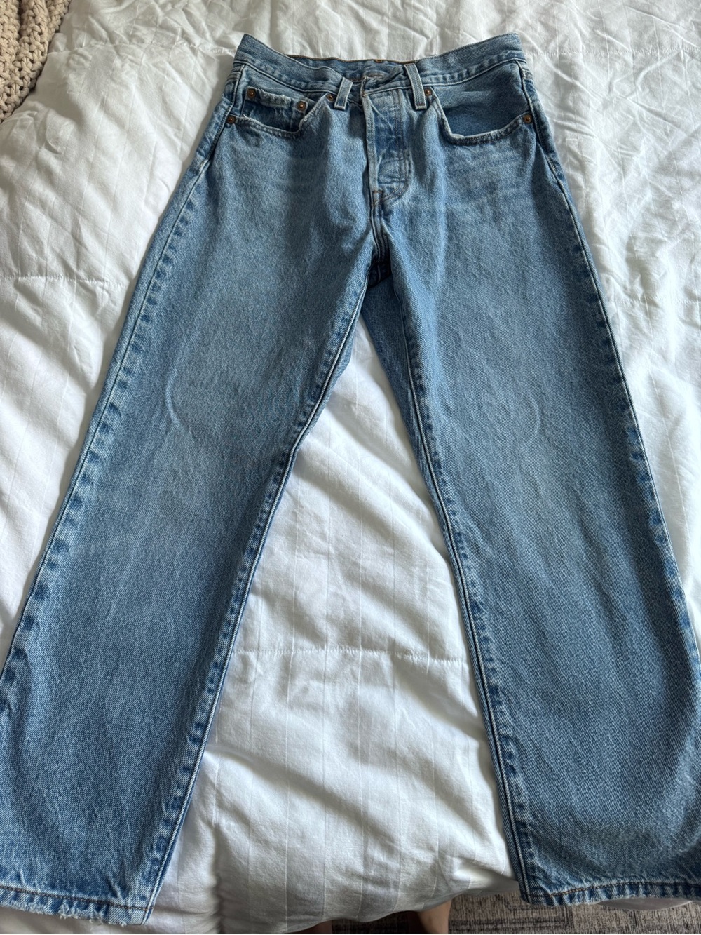 Levi's Light Blue Straight Leg Jeans